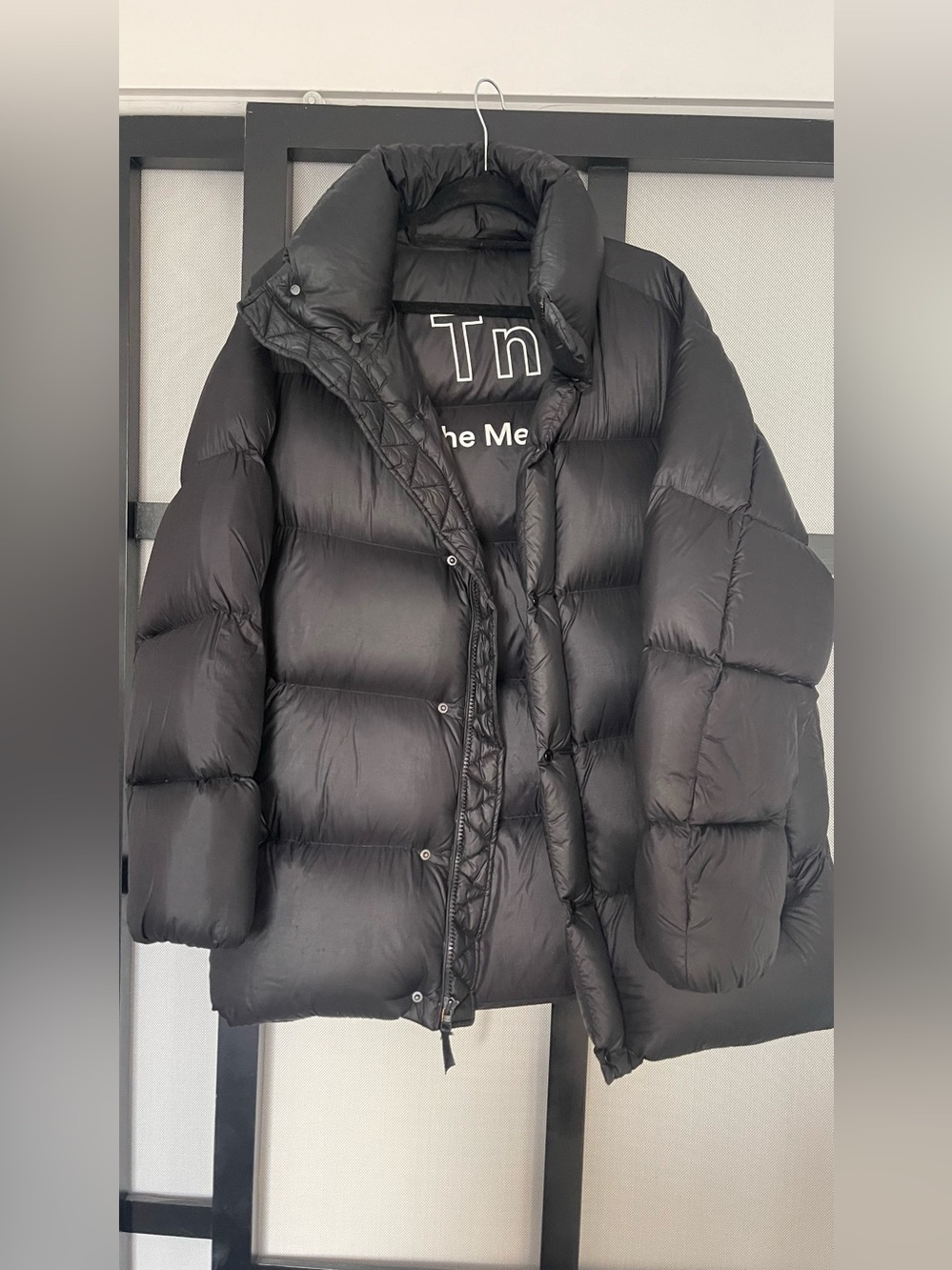 Aritzia TNA Black Oversized Mega Puff Coat